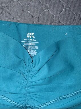 JoyLab Teal Ruched Women's Workout Shorts
